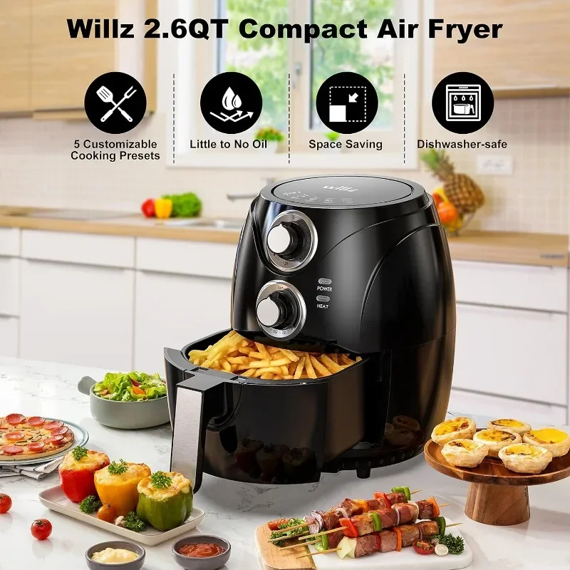 Willz Small Compact Electric Air Fryer